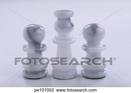 Stock Image - bishop, chess, contrast, game, household, indoor, marble. Fotosearch