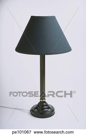 Stock Photo - black, dark, fabric, green, household, indoor, lamp. Fotosearch