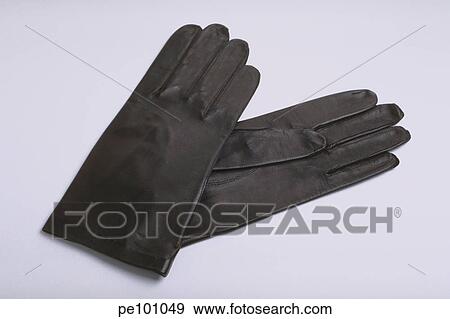 Stock Photo - glove, black, fashion, dark, clothing, household, accessory. Fotosearch