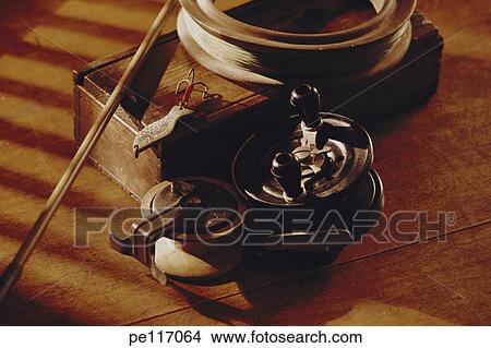 Picture - arrangement, fitness, fish, assorted, antique. Fotosearch