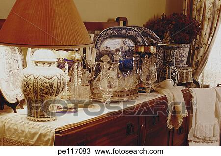 Stock Image - arrangement, still life, China, assorted, antique. Fotosearch