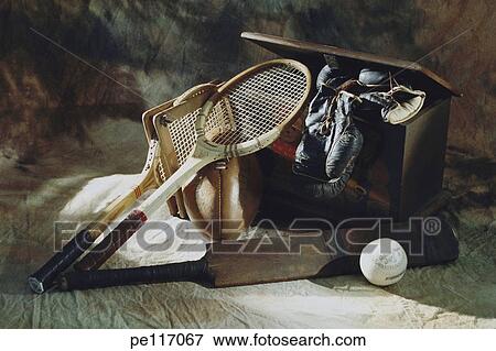 arrangement, still life, sport, assorted, antique View Large Photo Image Stock Photo - arrangement, still life, sport, assorted, antique. Fotosearch