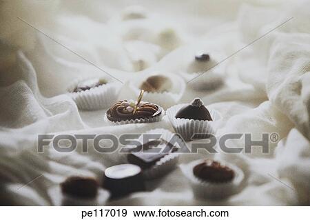 assorted, food, chocolate, candy, arrangement View Large Photo Image Stock Photo - assorted, food, chocolate, candy, arrangement. Fotosearch
