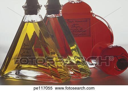 Stock Photography - assorted, red, perfume, bottle, arrangement. Fotosearch