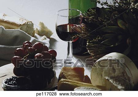 Stock Photo - grape, assorted, food, drink, beverage, arrangement. Fotosearch