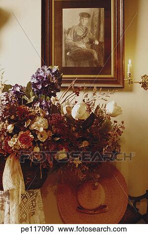hat, arrangement, flower, assorted, art, antique View Large Photo Image Stock Image - hat, arrangement, flower, assorted, art, antique. Fotosearch
