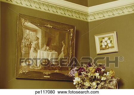 Stock Image - picture, wall, still life, antique. Fotosearch