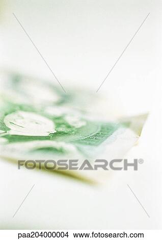 Picture - One pound note, close-up. Fotosearch