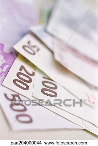 Pile of euro bills, close-up View Large Photo Image Picture - Pile of euro bills, close-up. Fotosearch