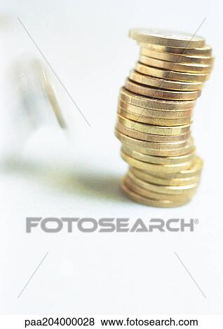 Pile of euro coins, close-up View Large Photo Image Stock Photo - Pile of euro coins, close-up. Fotosearch