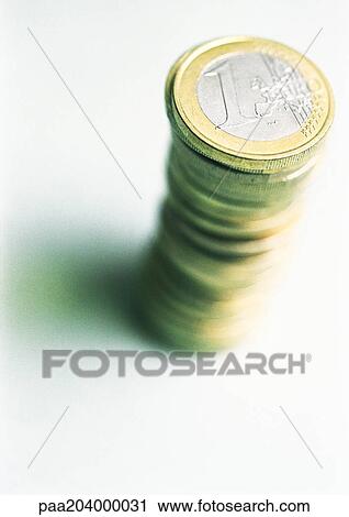 Pile of euro coins, elevated view, close-up View Large Photo Image Stock Image - Pile of euro coins, elevated view, close-up. Fotosearch