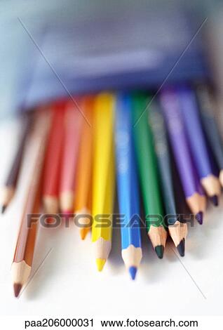 Colored pencils, close-up View Large Photo Image Stock Image - Colored pencils, close-up. Fotosearch