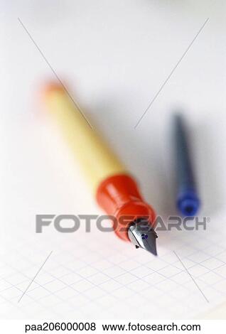Fountain pen and cartridge, close-up View Large Photo Image Stock Photo - Fountain pen and cartridge, close-up. Fotosearch