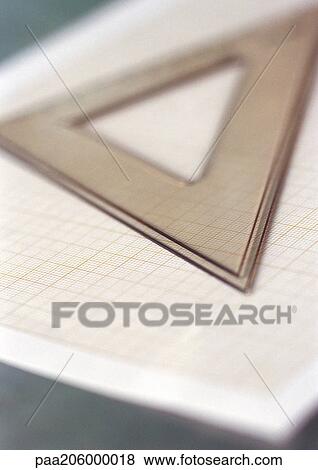 Triangle on notebook. View Large Photo Image Stock Photo - Triangle on notebook.. Fotosearch
