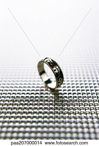 Metal ring, close-up View Large Photo Image Picture - Metal ring, close-up. Fotosearch