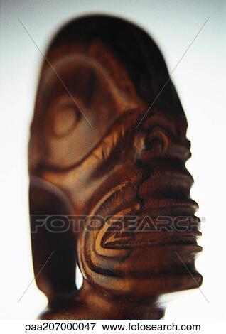 Polynesian sculpture, close-up. View Large Photo Image Stock Photo - Polynesian sculpture, close-up.. Fotosearch
