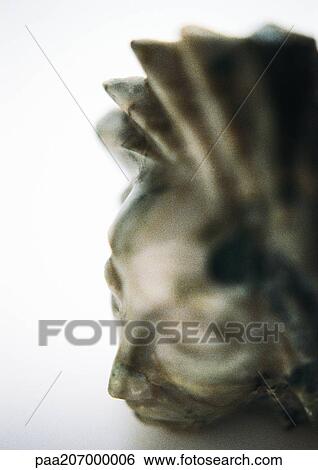 Stone head, sculpture, close-up View Large Photo Image Stock Photograph - Stone head, sculpture, close-up. Fotosearch