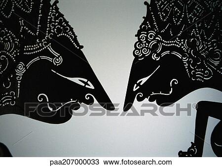 Stock Image - Traditional Indonesian artwork, close-up.. Fotosearch