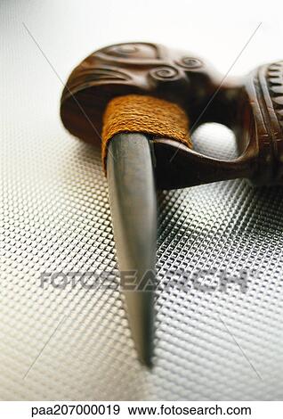 Wooden artifact, close-up View Large Photo Image Stock Photo - Wooden artifact, close-up. Fotosearch