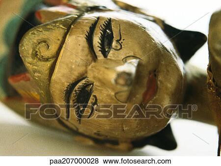 Wooden sculpture, face, close-up. View Large Photo Image Stock Photo - Wooden sculpture, face, close-up.. Fotosearch