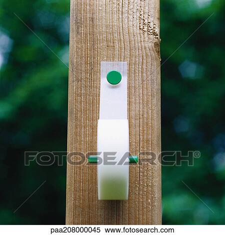 Adhesive tape tacked onto fence post. View Large Photo Image Stock Photography - Adhesive tape tacked onto fence post.. Fotosearch