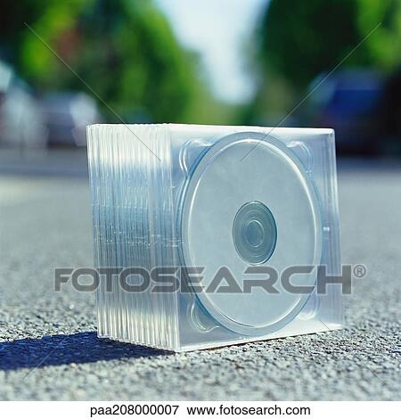 Pack of CDs on ground View Large Photo Image Stock Photo - Pack of CDs on ground. Fotosearch