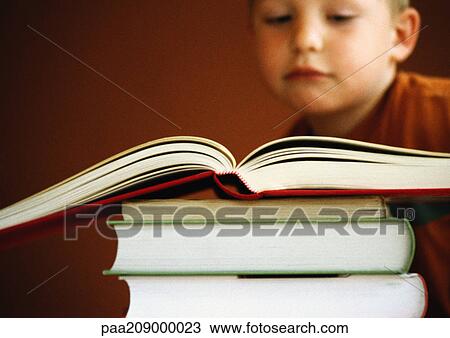 Little boy reading. View Large Photo Image Stock Image - Little boy reading.. Fotosearch