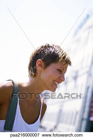 Woman smiling. View Large Photo Image Stock Photo - Woman smiling.. Fotosearch