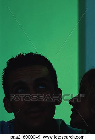 Couple close together, silhouette, close-up. View Large Photo Image Stock Photo - Couple close together, silhouette, close-up.. Fotosearch