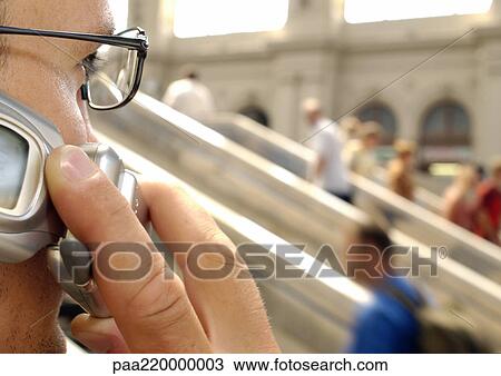 Man using cell phone, close-up. View Large Photo Image Stock Image - Man using cell phone, close-up.. Fotosearch