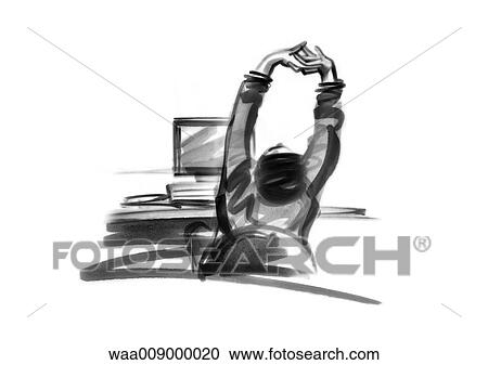 drawing, illustration, computer, data processing, work, break, relaxation View Large Illustration Clipart - drawing, illustration, computer, data processing, work, break, relaxation. Fotosearch