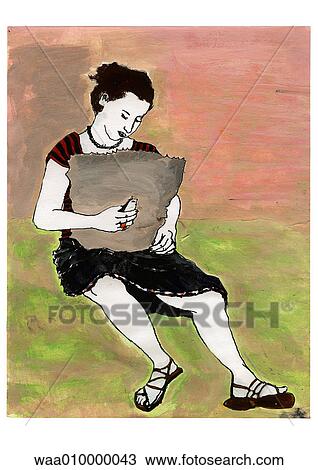 telephones, to telephone, mobile, to communicate, communication, drawing, illustration View Large Illustration Drawing - telephones, to telephone, mobile, to communicate, communication, drawing, illustration. Fotosearch