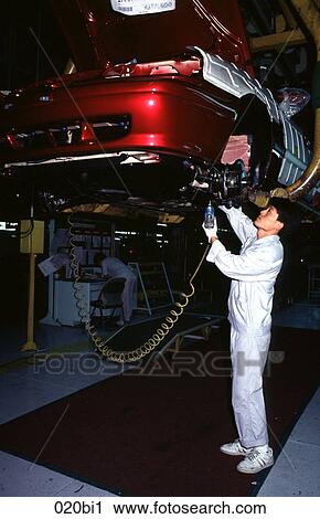 Car Fitter on Production Line Korea View Large Photo Image Stock Image - Car Fitter on Production Line Korea. Fotosearch