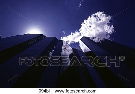 Clouds and Blue Sky Reflections in Glass Buildings View Large Photo Image Stock Image - Clouds and Blue Sky Reflections in Glass Buildings. Fotosearch