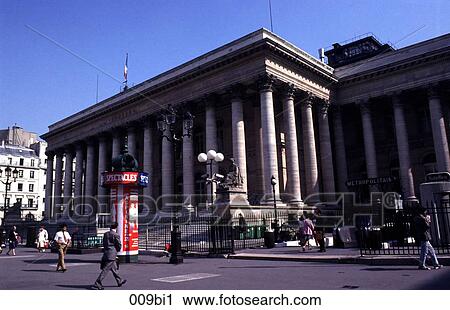 Stock Image - Exterior View of the Paris Stock Exchange. Fotosearch