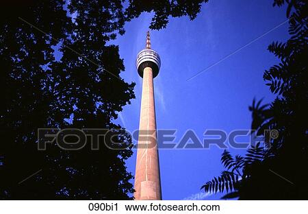 Telecommunication Tower Stuttgart Germany View Large Photo Image Stock Image - Telecommunication Tower Stuttgart Germany. Fotosearch