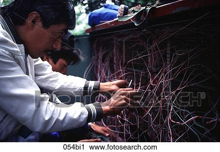 Telephone Engineer Connecting Wires Mexico View Large Photo Image Stock Image - Telephone Engineer Connecting Wires Mexico. Fotosearch