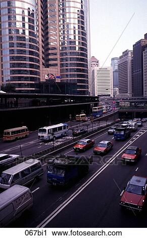 Traffic in Financial District in Central Hong Kong View Large Photo Image Stock Image - Traffic in Financial District in Central Hong Kong. Fotosearch