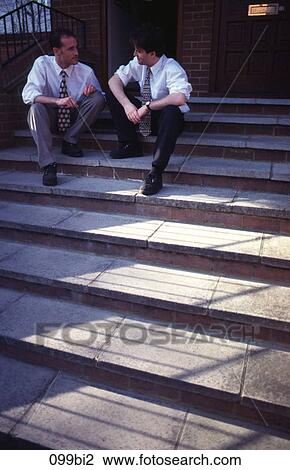 Businessmen Sitting on Steps Talking View Large Photo Image Stock Image - Businessmen Sitting on Steps Talking. Fotosearch