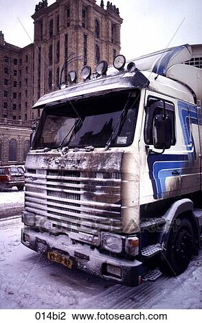 Container Tractor in Frozen Conditions Moscow Russia View Large Photo Image Stock Image - Container Tractor in Frozen Conditions Moscow Russia. Fotosearch