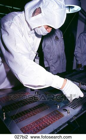 Technician at Silicon Chip Production Line View Large Photo Image Stock Image - Technician at Silicon Chip Production Line. Fotosearch