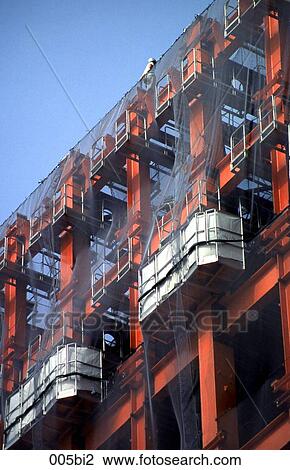 Stock Image - View of Building under Construction Tokyo Japan. Fotosearch