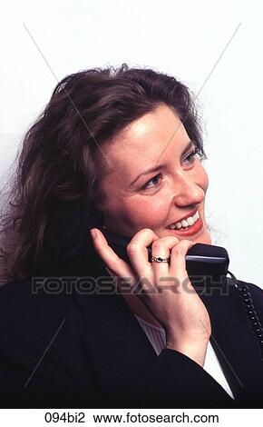 Woman Talking on Telephone View Large Photo Image Stock Image - Woman Talking on Telephone. Fotosearch