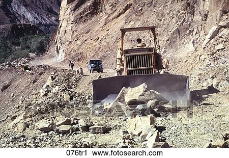 Bulldozer in Action Pakistan View Large Photo Image Stock Image - Bulldozer in Action Pakistan. Fotosearch
