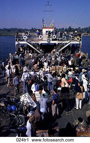 Crowded Ferry Boat going across the Nile River Egypt View Large Photo Image Stock Image - Crowded Ferry Boat going across the Nile River Egypt. Fotosearch