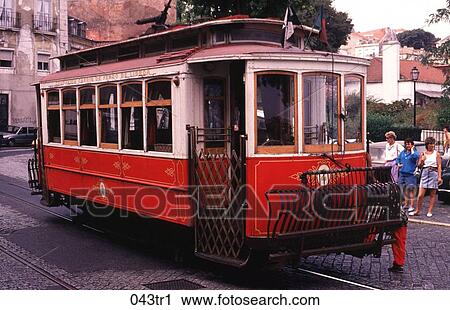 Ornate Tram Carris De Ferro Lisbon Portugal View Large Photo Image Stock Image - Ornate Tram Carris De Ferro Lisbon Portugal. Fotosearch