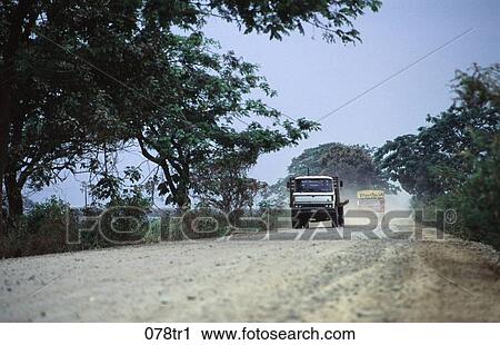 Truck on a Dirt Road Ecuador View Large Photo Image Stock Image - Truck on a Dirt Road Ecuador. Fotosearch