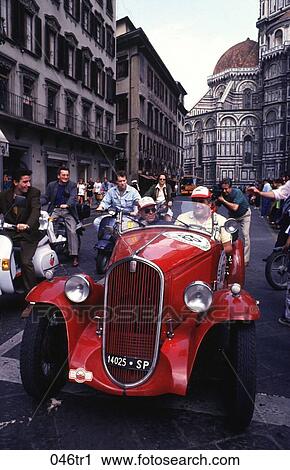 Vintage Car Race Florence Italy View Large Photo Image Stock Image - Vintage Car Race Florence Italy. Fotosearch