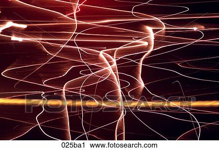 Stock Image - Blurred Car Lights. Fotosearch