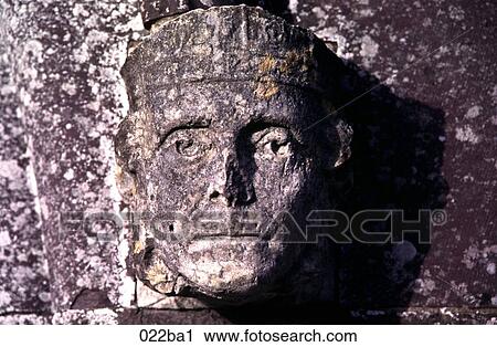Stock Image - Carved Face Door Knocker Stockholm. Fotosearch